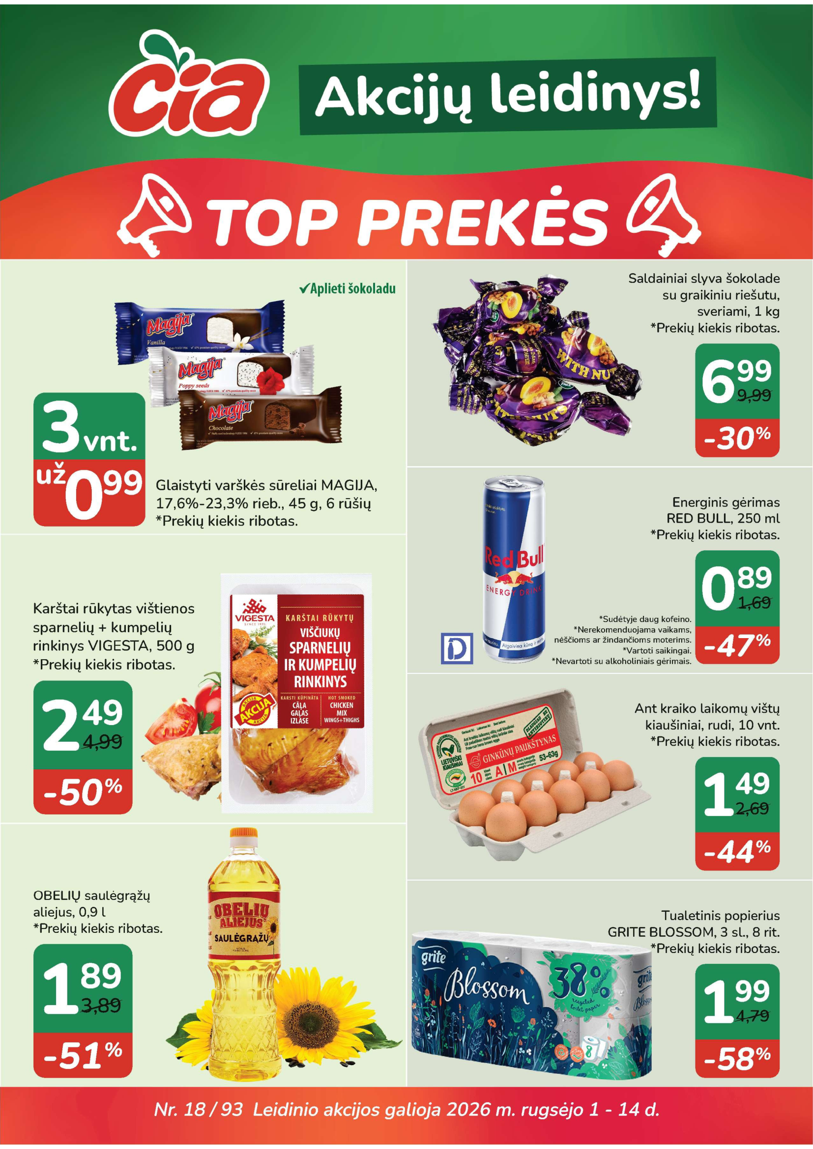 Cia leidinys – 1 puslapis